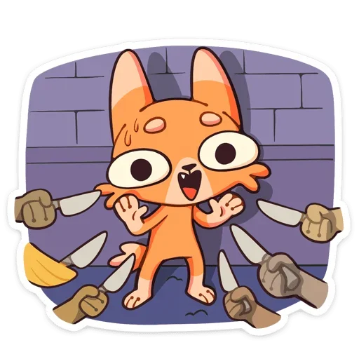 🔪 Стикер «Шакалёнок Джек 2 без надписей» для Telegram