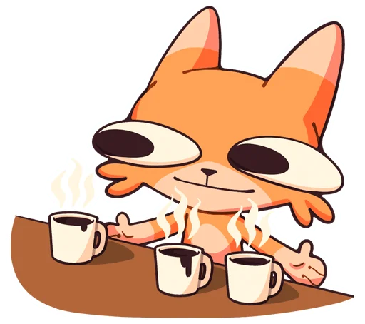 ☕ Стикер «Шакалёнок Джек 2 без надписей» для Telegram