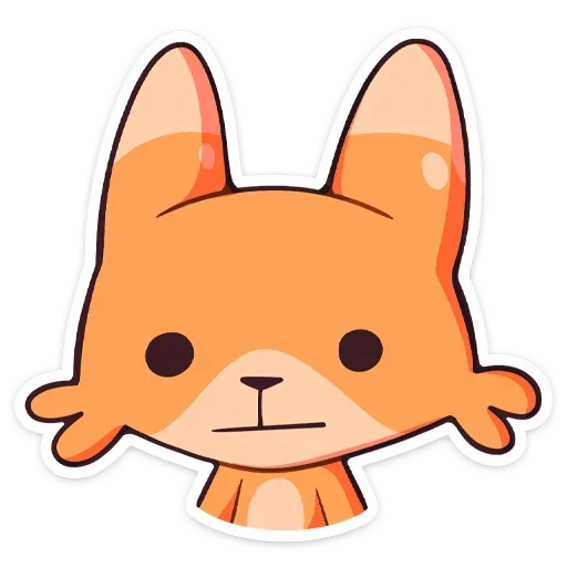 😐 Стикер «Шакалёнок Джек 2 без надписей» для Telegram