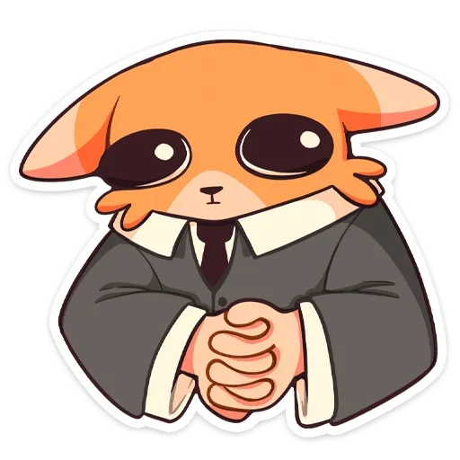 🥺 Стикер «Шакалёнок Джек 2 без надписей» для Telegram