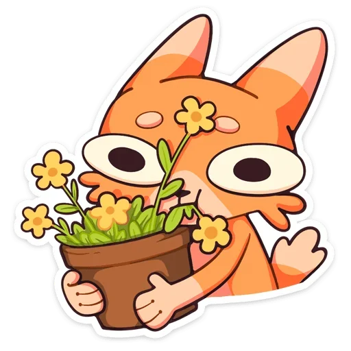 🌺 Стикер «Шакалёнок Джек 2 без надписей» для Telegram