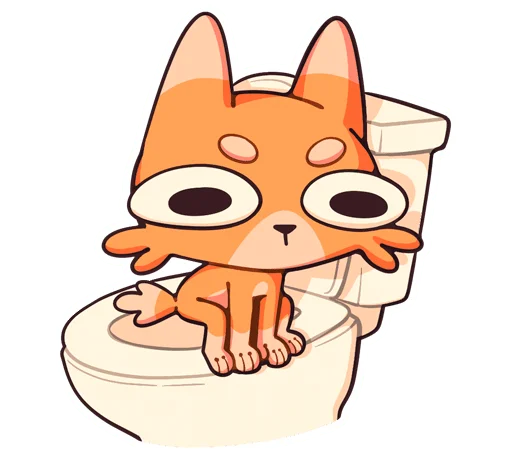 🚽 Стикер «Шакалёнок Джек 2 без надписей» для Telegram