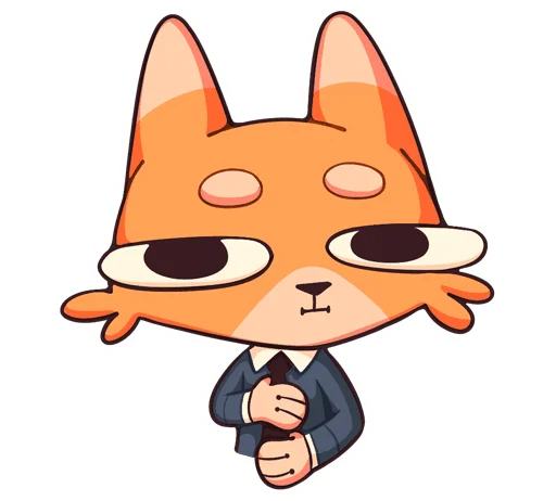🤵‍♂ Стикер «Шакалёнок Джек 2 без надписей» для Telegram
