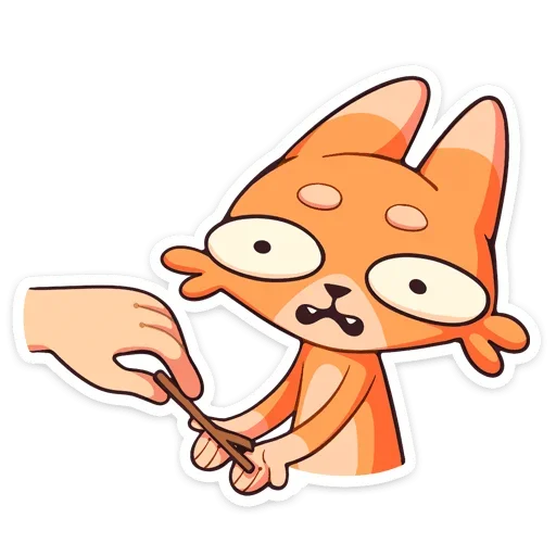 😧 Стикер «Шакалёнок Джек 2 без надписей» для Telegram