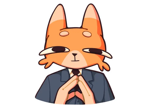 🧑‍💼 Стикер «Шакалёнок Джек 2 без надписей» для Telegram