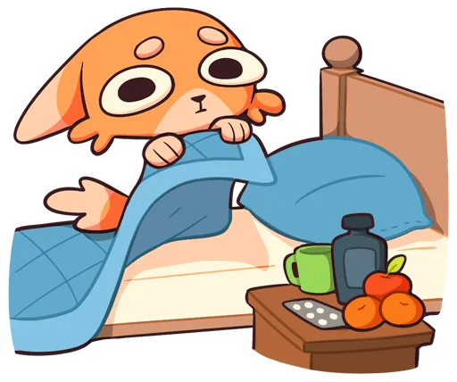 🤒 Стикер «Шакалёнок Джек 2 без надписей» для Telegram