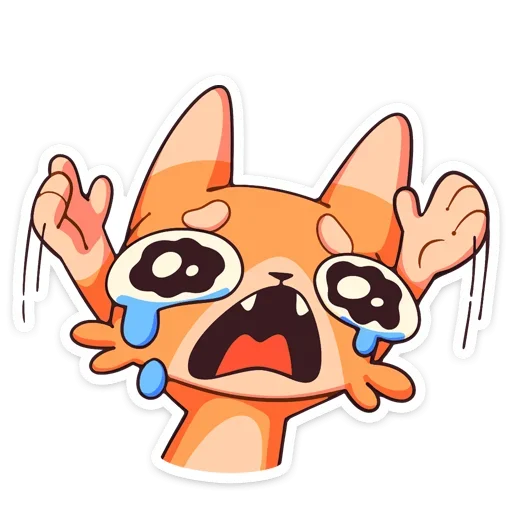 😭 Стикер «Шакалёнок Джек 2 без надписей» для Telegram
