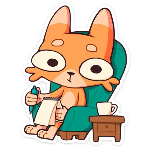 🗒 Стикер «Шакалёнок Джек 2 без надписей» для Telegram