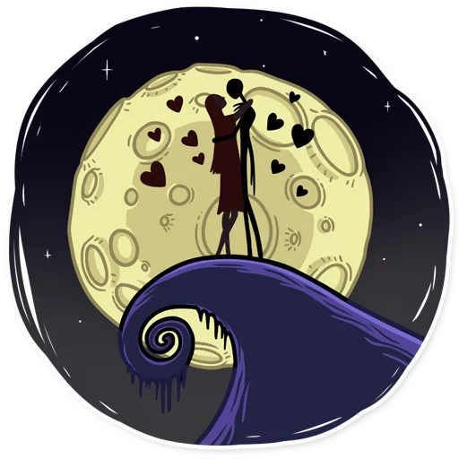 ❤️ Стикер «The Nightmare Before Christmas» для Telegram