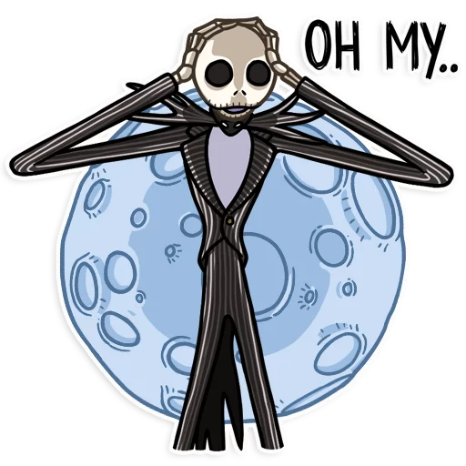 😣 Стикер «The Nightmare Before Christmas» для Telegram