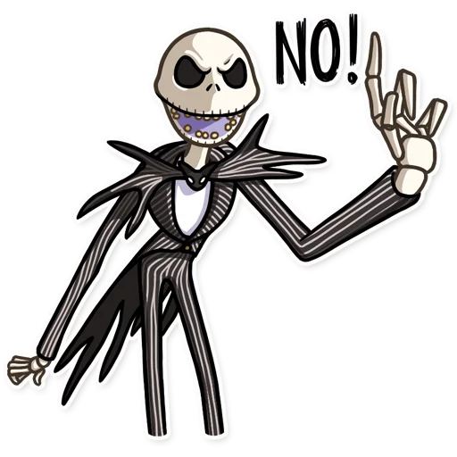 ☝️ Стикер «The Nightmare Before Christmas» для Telegram