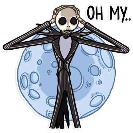 😡 Стикер «Jack and Sally» для Telegram