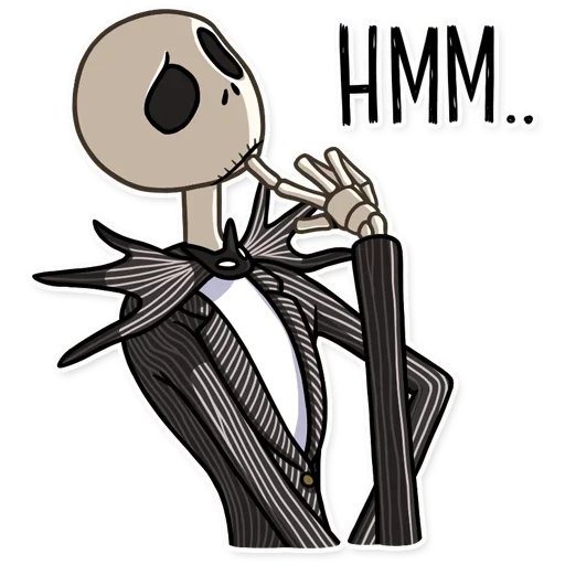 😱 Стикер «Jack and Sally» для Telegram