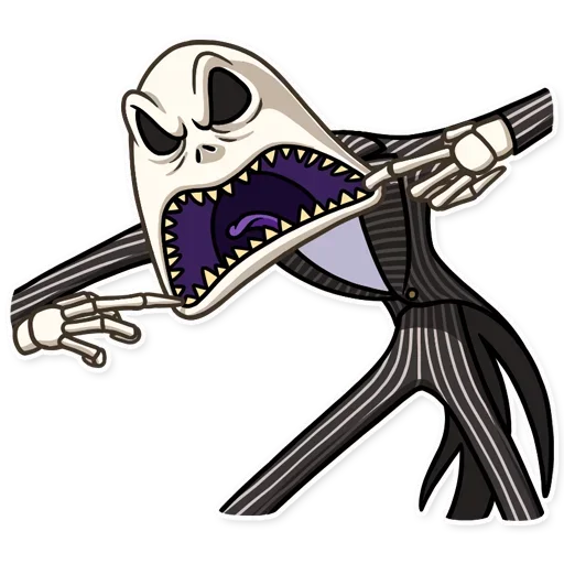 😱 Стикер «Jack and Sally» для Telegram