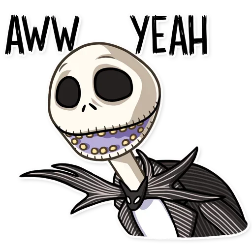 😱 Стикер «Jack and Sally» для Telegram