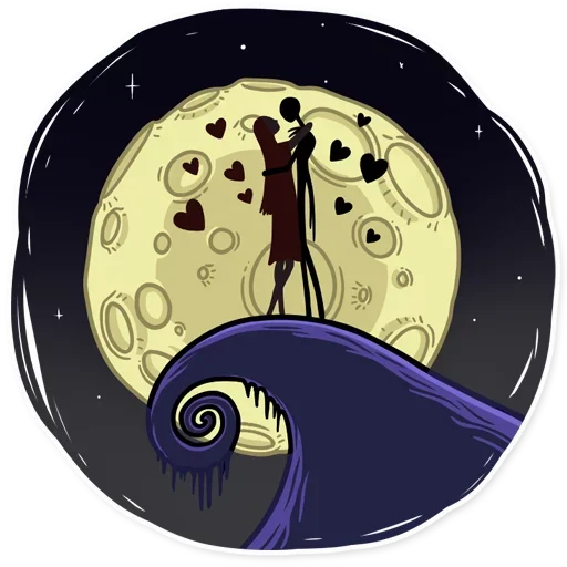 😒 Стикер «Jack and Sally» для Telegram