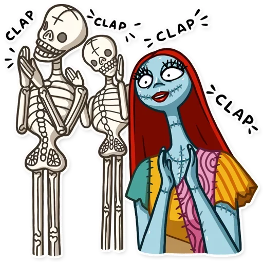 😮 Стикер «Jack and Sally» для Telegram