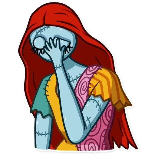 😬 Стикер «Jack and Sally» для Telegram