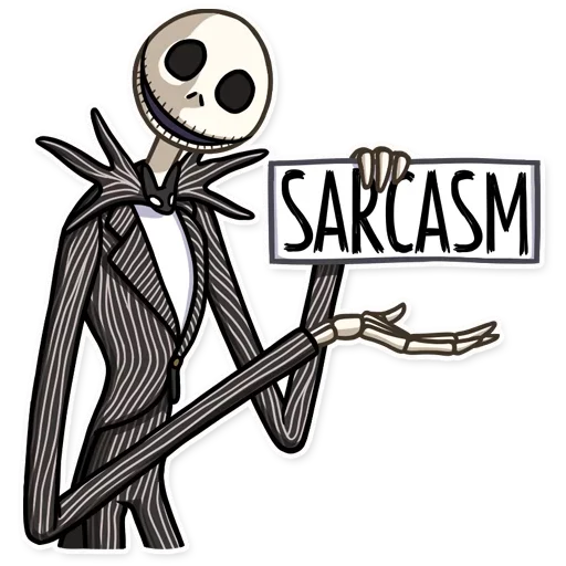 😲 Стикер «Jack and Sally» для Telegram
