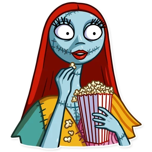 😲 Стикер «Jack and Sally» для Telegram