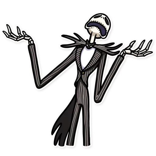 😮 Стикер «Jack and Sally» для Telegram
