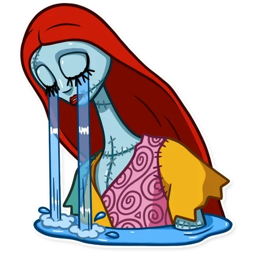 😵 Стикер «Jack and Sally» для Telegram
