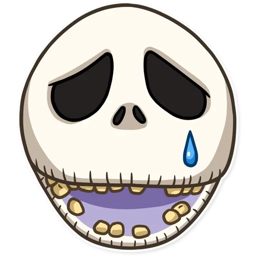 😬 Стикер «Jack and Sally» для Telegram