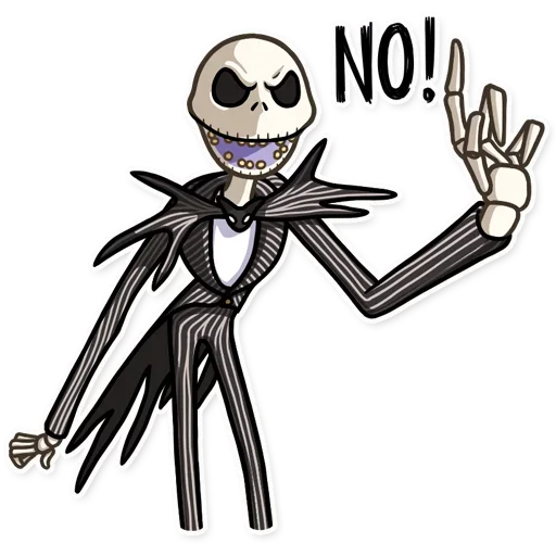 😬 Стикер «Jack and Sally» для Telegram