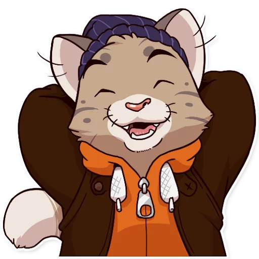 Стикерпак Jack Cat для Telegram