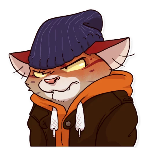 😾 Стикер «Jack Cat» для Telegram