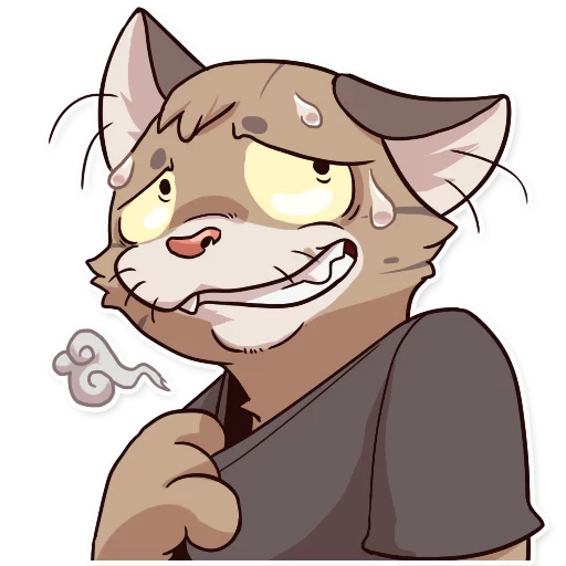 💦 Стикер «Jack Cat» для Telegram