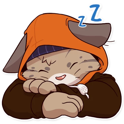 😴 Стикер «Jack Cat» для Telegram