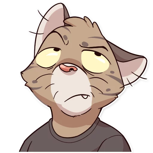 🙄 Стикер «Jack Cat» для Telegram