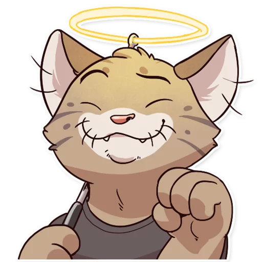 😇 Стикер «Jack Cat» для Telegram