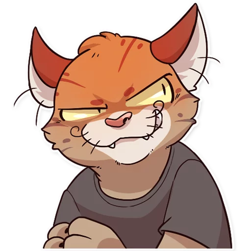 😈 Стикер «Jack Cat» для Telegram