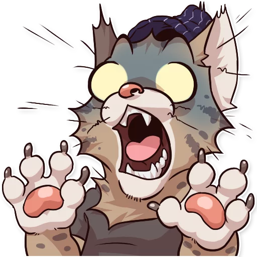 😱 Стикер «Jack Cat» для Telegram