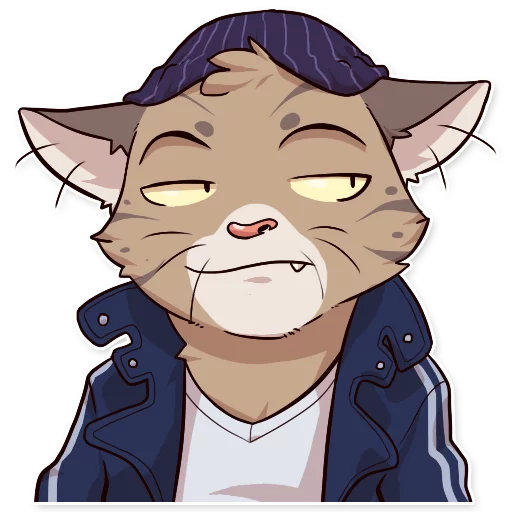 😒 Стикер «Jack Cat» для Telegram