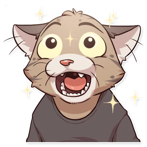 😮 Стикер «Jack Cat» для Telegram