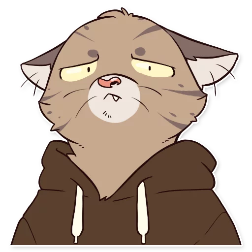 😕 Стикер «Jack Cat» для Telegram