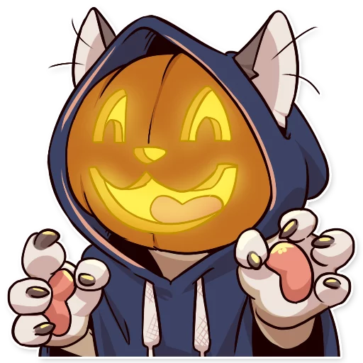 🎃 Стикер «Jack Cat» для Telegram