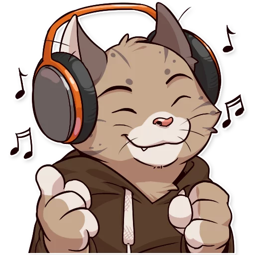 🎶 Стикер «Jack Cat» для Telegram