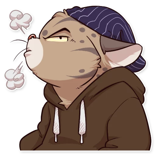 😤 Стикер «Jack Cat» для Telegram