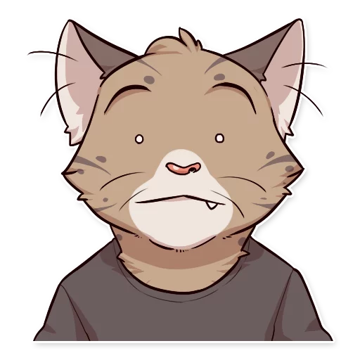 😶 Стикер «Jack Cat» для Telegram
