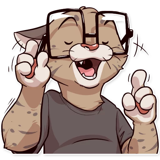 🤓 Стикер «Jack Cat» для Telegram