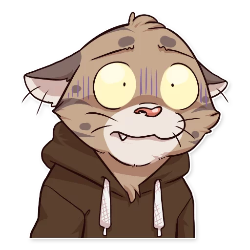 😨 Стикер «Jack Cat» для Telegram