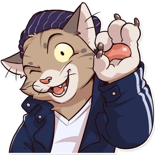 👌 Стикер «Jack Cat» для Telegram