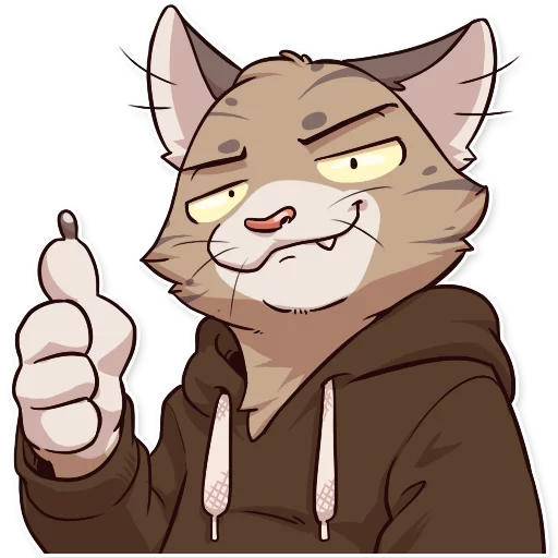 👍 Стикер «Jack Cat» для Telegram