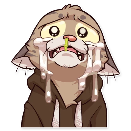 😭 Стикер «Jack Cat» для Telegram