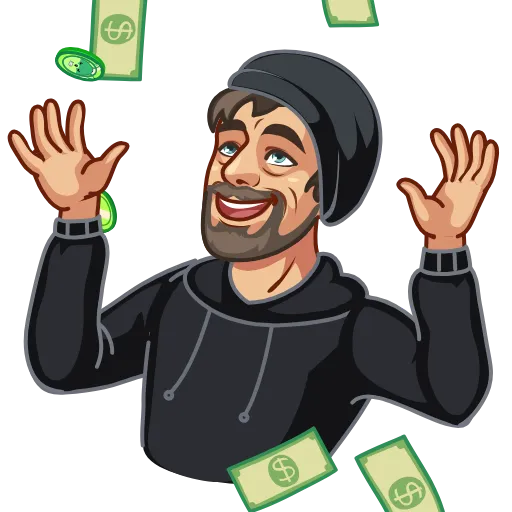 💰 Стикер «JackDorseyCoins» для Telegram
