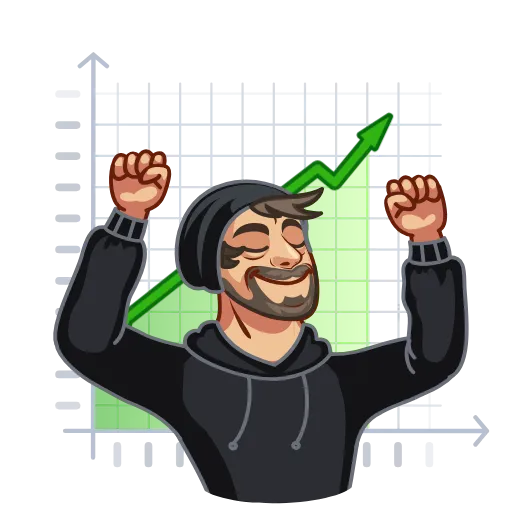 📈 Стикер «JackDorseyCoins» для Telegram